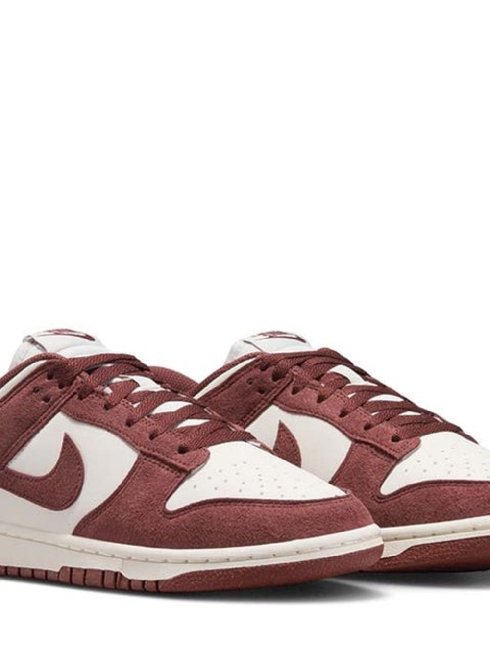 Nike Women’s Low-Top Sneaker in Maroon and White